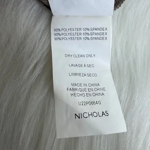 WMNS Nicholas Paola Zipper Front Ribbed Jumpsuit Unitard One Piece Sz XS Beige