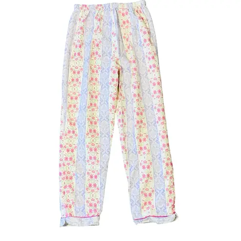 VINTAGE CHARACTER Flannel Pajama Set Purple Size M