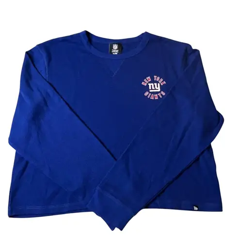 NFL New York Giants Sweatshirt Womens XL Blue  New Era Collab Long Sleeve NWT