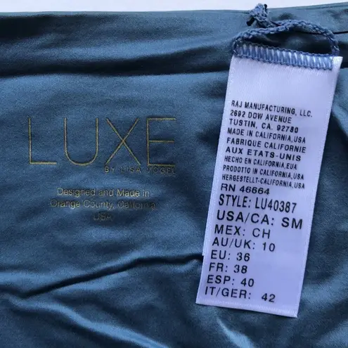 Luxe NWT by Lisa Vogel Front Twist Metallic Bikini