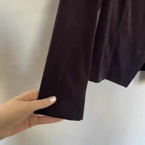 Requirements purple velvet texture women's size S business casual blazer buttons