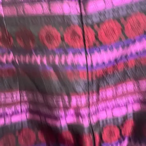 Jessica McClintock Gunne Sax Strapless Purple Mixed Print Cocktail Dress Sz 11