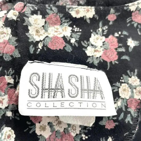 Vintage 90s Floral Mini Dress Cottage Punk Grunge Sha Sha Collection size Medium