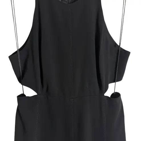 Cinq à Sept Cinq a Sept Belladonna Black Asymmetric Cut Out Sleeveless Midi Dress Size 12