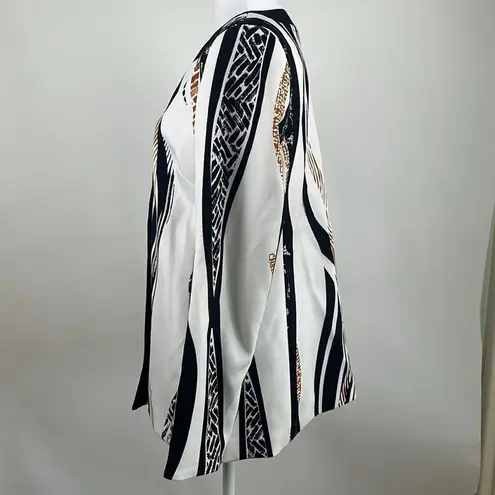 Dennis Basso Printed Luxe Crepe Jacket Size 4 NWOT