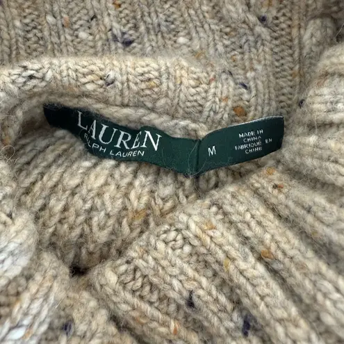 Lauren Ralph Lauren Wool Blend Turtleneck Medium Knitted Sweater Pullover Shirt