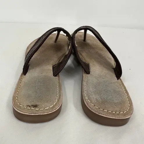 Roper Leather Embossed Western Thong Sandals Size 6