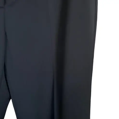 Lafayette 148  Navy Flat Front Trouser Wool Blend Straight Leg Dress Pants Size 8