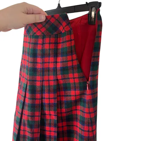 Cordon Of Philadelphia Vintage Women’s Size 8 Red Plaid Wool Lined Skirt