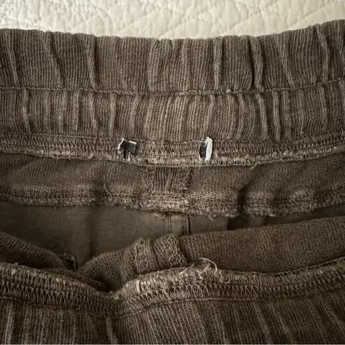 James Perse Standard Women’s Mixed Media Pant Jogger Olive Green Large