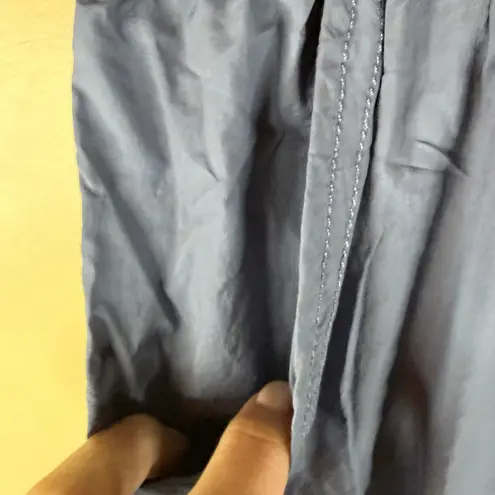 Daily Practice Women's Blue Parachute 80s Lightweight Pants Elastic Waist Medium