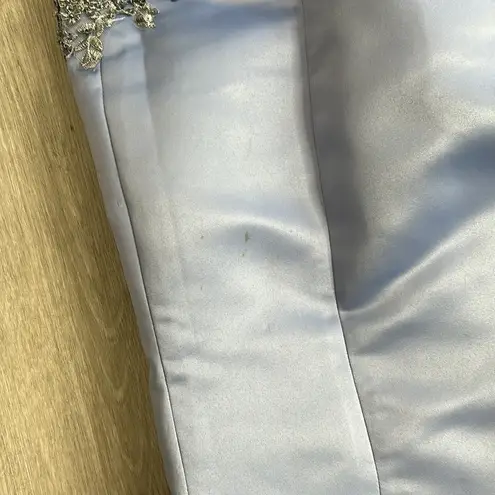 Designer formal beaded sequin embellished gown prom wedding guest dress Purple Size undefined