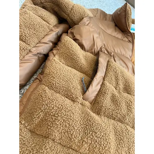 Columbia ‎ Leadbetter Point Long Puffer Jacket Plus size 1X Quilted Coat Brown