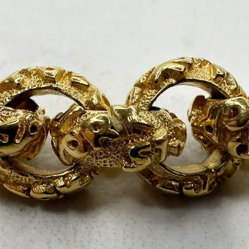 St. John Gold Chain Necklace 46" Palm Beach New York Text Links Statement ✨