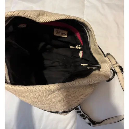 GUC Elliott Lucca Faro City Hobo Shoulder Bag, Off White Black