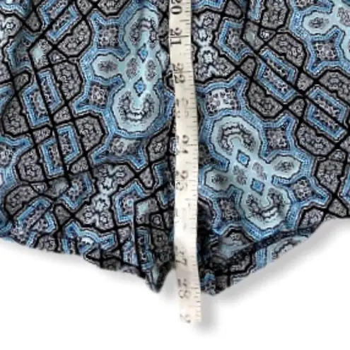 Hot Gal Blue black print halter neck romper sz xs by keyhole back elastic waist