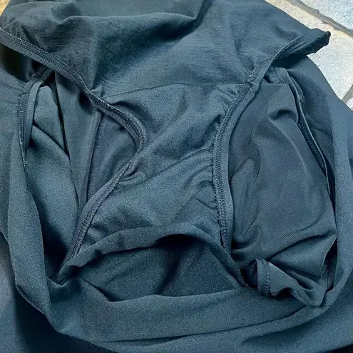 Great Lengths Zebra Tiered Ruffle Swimsuit 20 Black Size undefined