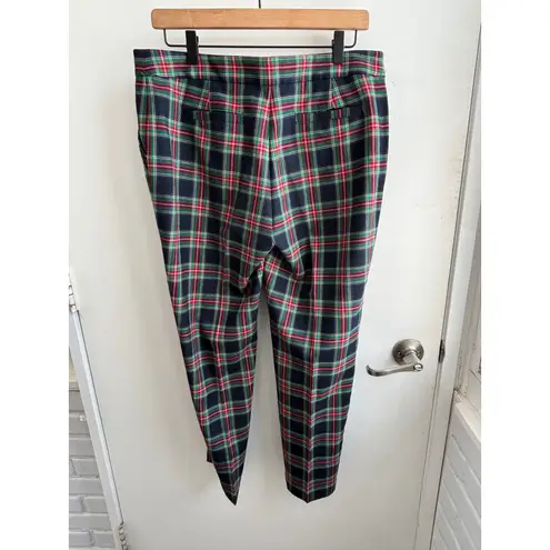 Vineyard Vines  Wool Blend Tartan Plaid Pants 8 Holiday festive party maximalist thumbnail 4