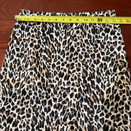 J.Crew The Pencil Skirt Leopard Print Size 0