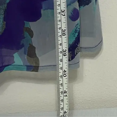 Jonathan Martin Multicolored Abstract Watercolor Print Sleeveless Dress Size 14