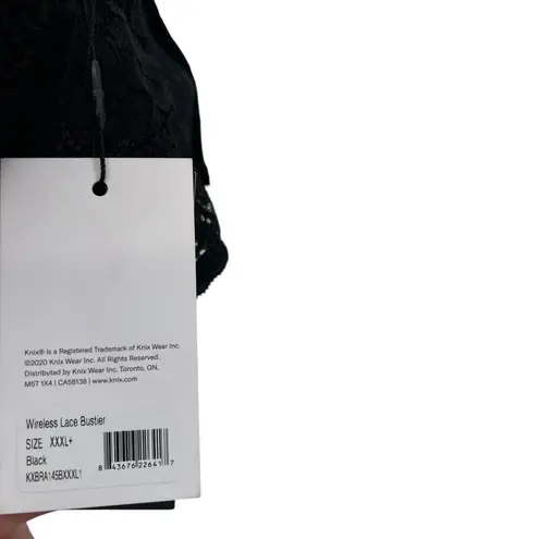 Knix Wireless Lace Bustier Bra Black Size XXXL+ 42D 42DD 42E 42DDD Size undefined