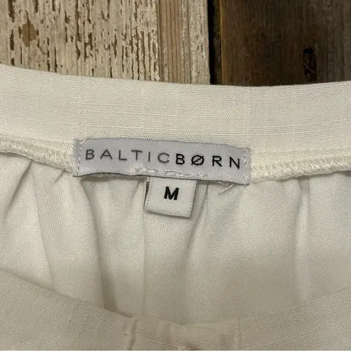 Baltic Born White Ruffled Short Sleeve Blouse