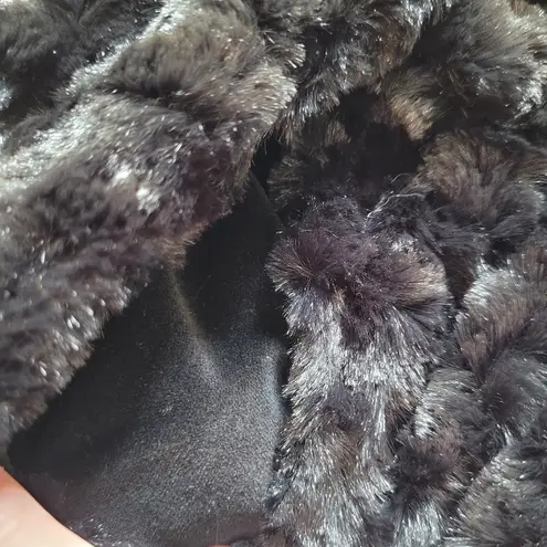 Dennis Basso  Black Faux Fur Jacket