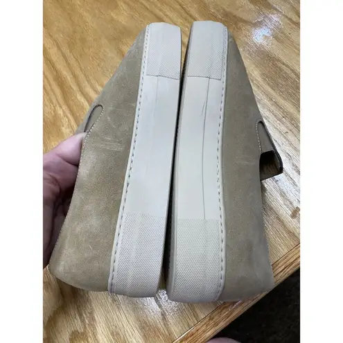 Frame Loafers Womens 7.5 Brown Suede Slip-On Round Toe Low Top Comfort Shoes S64