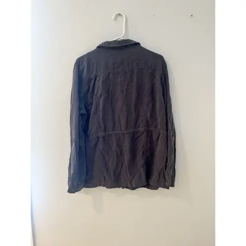 NWT Beyouty Charcoal Women's XXL utility cinch waist shacket jacket Gray