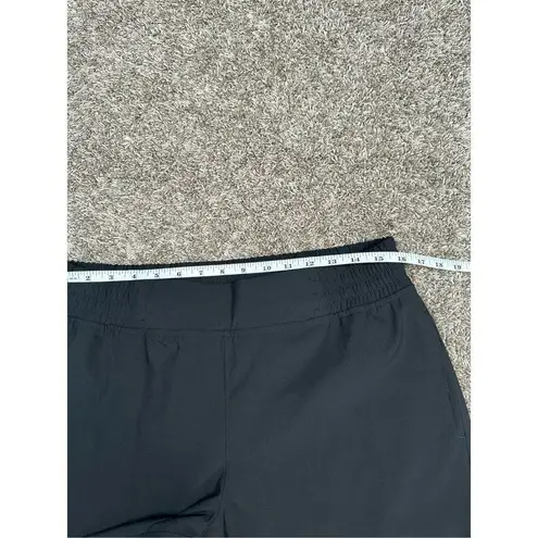 Calia Wide Leg Cropped Athletic Pants Pull on Elastic Waistband Black M Travel Size M