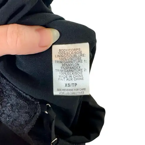 Cami NYC Rosalie Lace-Trimmed Silk Wide Leg Jumpsuit in Black