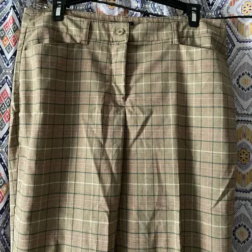 plaid wide leg pants Size 10