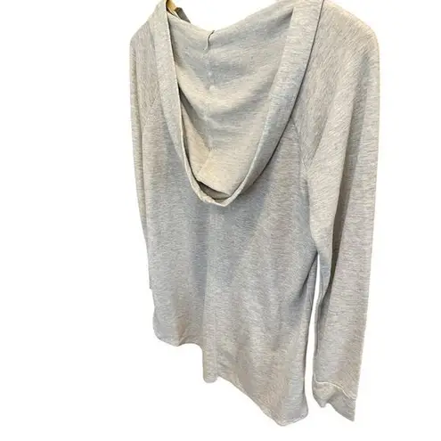 Neiman Marcus Neiman Marcus Women Small Hoodie Sweatshirt 3/4 Zip Pullover Heathered Grey