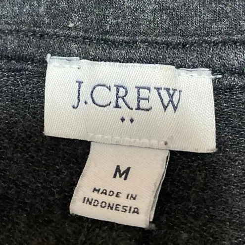 J.Crew Women's Black Crewneck Long Sleeve Pullover Knit Sweatshirt Sweater Top M Gray Size M