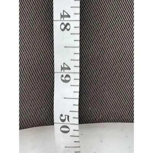 80s 90s Vintage Utex Design Minimalist Brown Longline Coat Size 6 Made in Romani