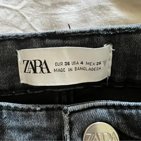 ZARA  Black Wash High Waisted Skinny Jean