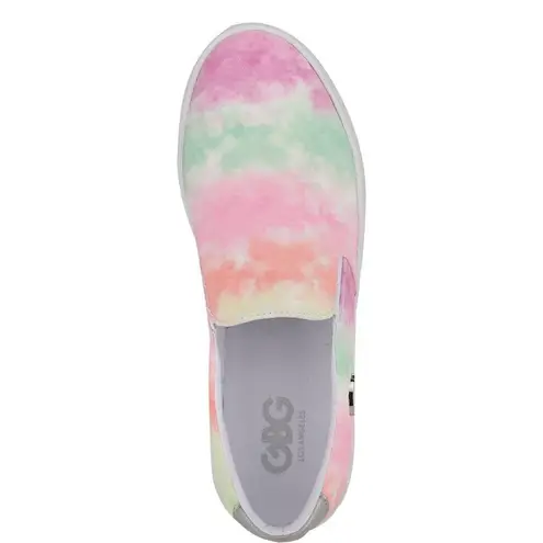 Guess NWT  GBG  Paysin Tie-Dye Slip-On Platform Sneaker Tennis Shoes Women's 7