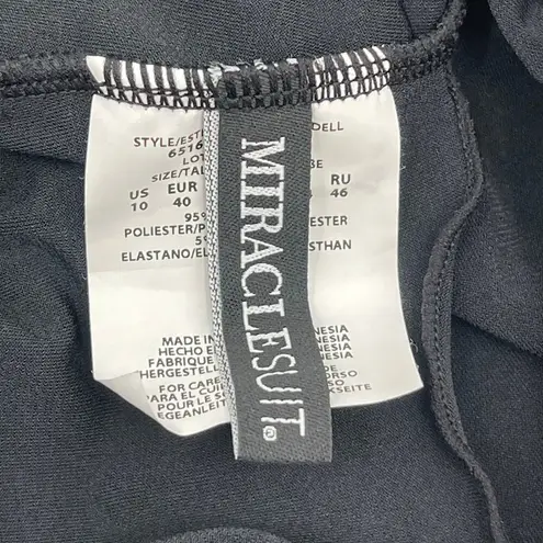 MiracleSuit Razzle Dazzle Tankini Top Size 10 Swim NEW Underwire Gold Detail