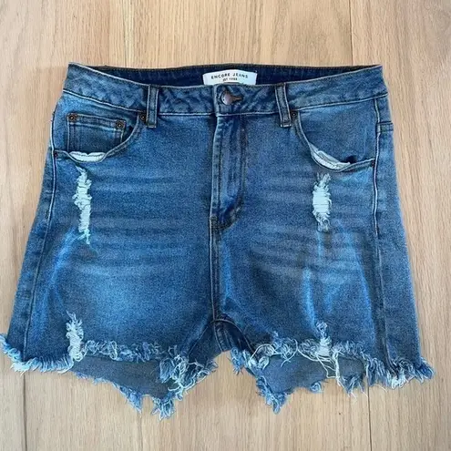 Encore jeans Encore Distressed Jean Shorts Size 13