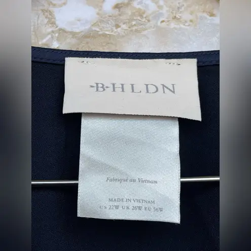 BHLDN Anthropologie Amelia Deep-V Satin Maxi Dress size 22 W