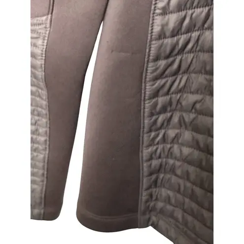 CALIA by Carrie Underwood Full Zip Puffer Hybrid Jacket Smokey Plum Sz Small Purple