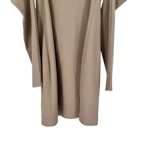 Elliatt Decor Taupe Long Sleeve Mini Dress size Medium Detachable Sleeves