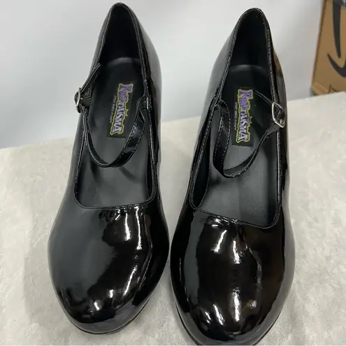 Mary Jane Elegant Black Patent Leather Heels size women’s 11 pumps