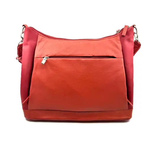 Gun Tote'n Mamas Concealed Carry Handbag Leather Shoulder Bag Red Red
