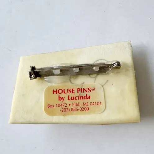 House Pins By Lucinda Vintage Pin Brooch Grays Yellows Bird House Collectibles
