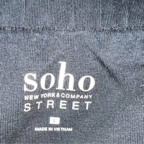 Soho  - NY & Co - bike / exercise shorts with pockets - black & white - Large