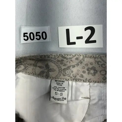 Womans American Rag Cie Jeans 5 S Pink Gray Zip button Front Size undefined