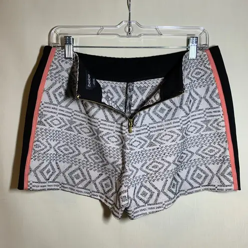 Bebe Black & White Shorts