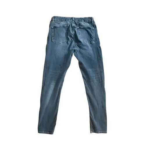 ASOS Design Women's Distressed Skinny Jeans Size 34 x 30 Blue