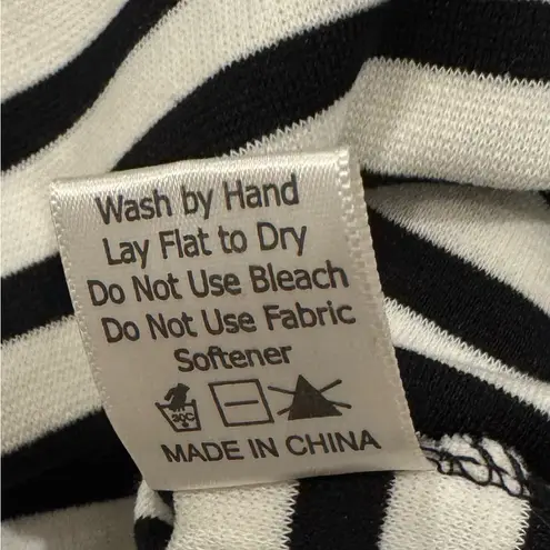 Gameday Couture FSU Seminoles Zip Dress M Black White Stripe College Football Size M